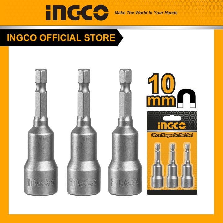 Bộ 3 đầu bắn tôn 10mm INGCO AMN1031