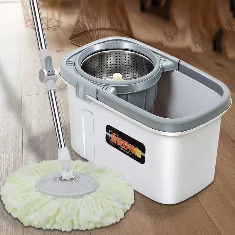 Bộ chổi lau nhà xoay 360 Độ( bao gồm 1 chậu giăt+2 cây lau+8 bông lau