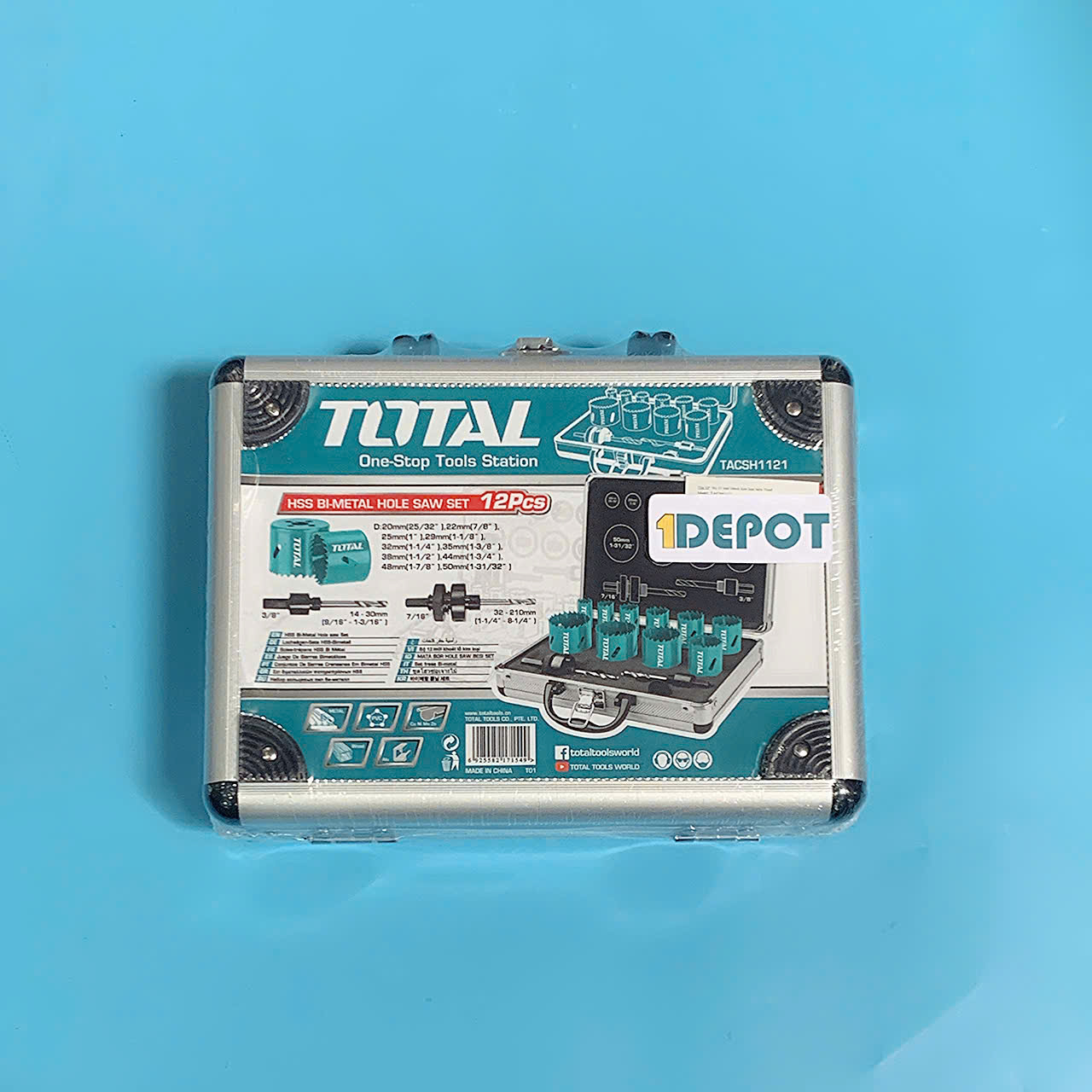 Bộ mũi khoét kim loại 12 chi tiết Total TACSH1121