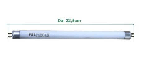 Bóng đèn bắt muỗi FSL 6W, dài 22,5cm