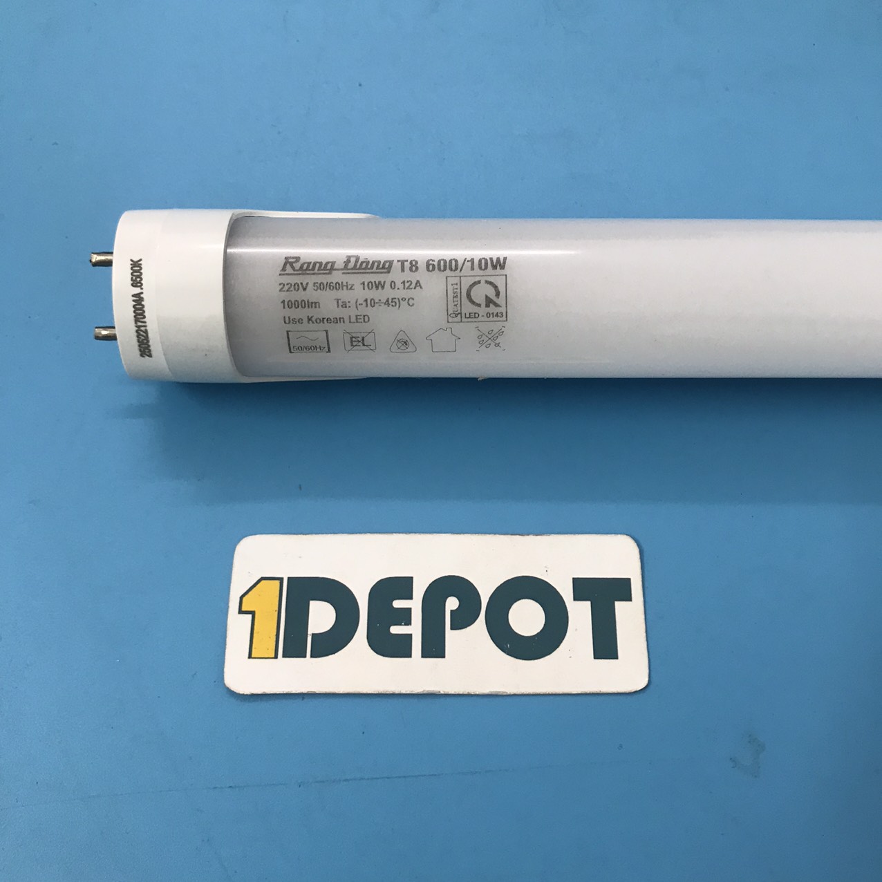 Bóng đèn LED Tuýp nhôm nhựa  Rạng đông T8 600/10W/ 6500K SS