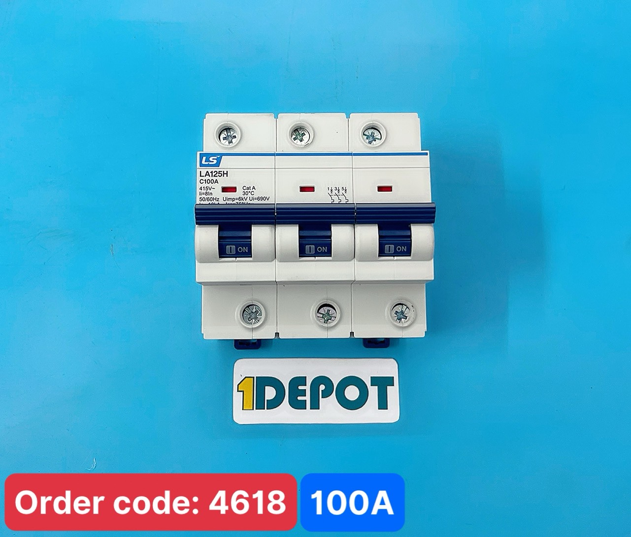 Cầu dao tự động MCB 3 pha 100A 10kA LS LA 3P100A