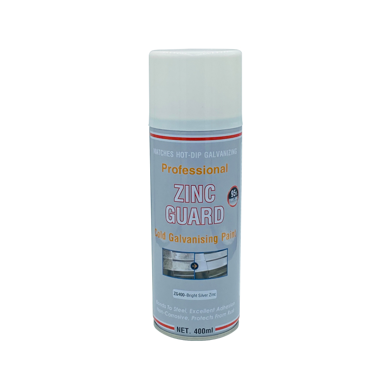 Chai xịt sơn mạ kẽm lạnh Emonra Zinc Guard ZG400 màu bạc sáng 400ml