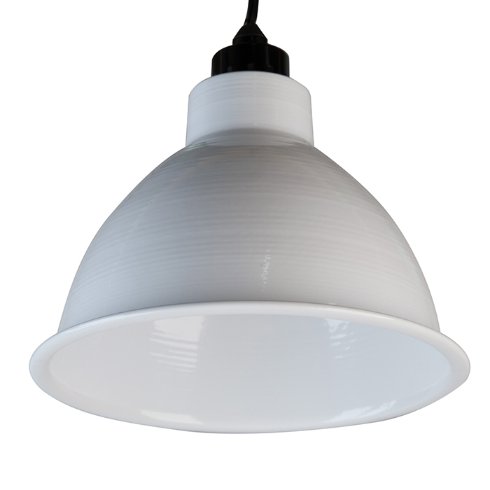 Chao đèn nhôm màu trắng sứ RangDong C CFL 160/HC