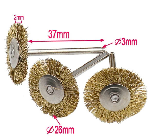 Chén cước đánh rỉ mũi phẳng sợi dài 26mm, dày 2mm