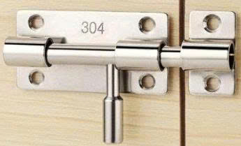 Chốt cửa inox 304 trụ tròn, kích thước 80x32mm