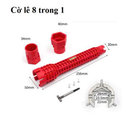 Cờ lê đa năng tháo lắp vòi nước, 8 in 1