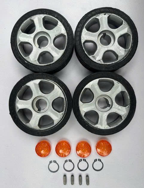 Combo 4 bánh xe đầu cổng, D23 tròn