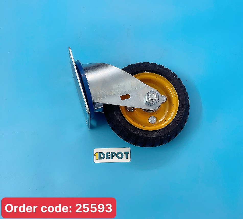 Combo 4 bánh xe đẩy hàng (2 bánh xoay 360 + 2 bánh cố định) 15cm