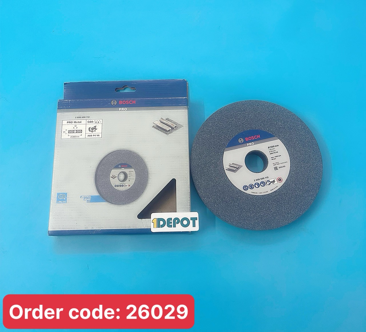 Đá mài GSM200 200x25x32mm Bosch 2608600112, độ hạt 60
