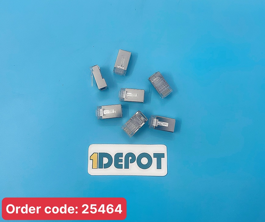 Đầu bấm mạng Ugreen 20333, RJ45 cat 6 bọc nhôm 10c/gói