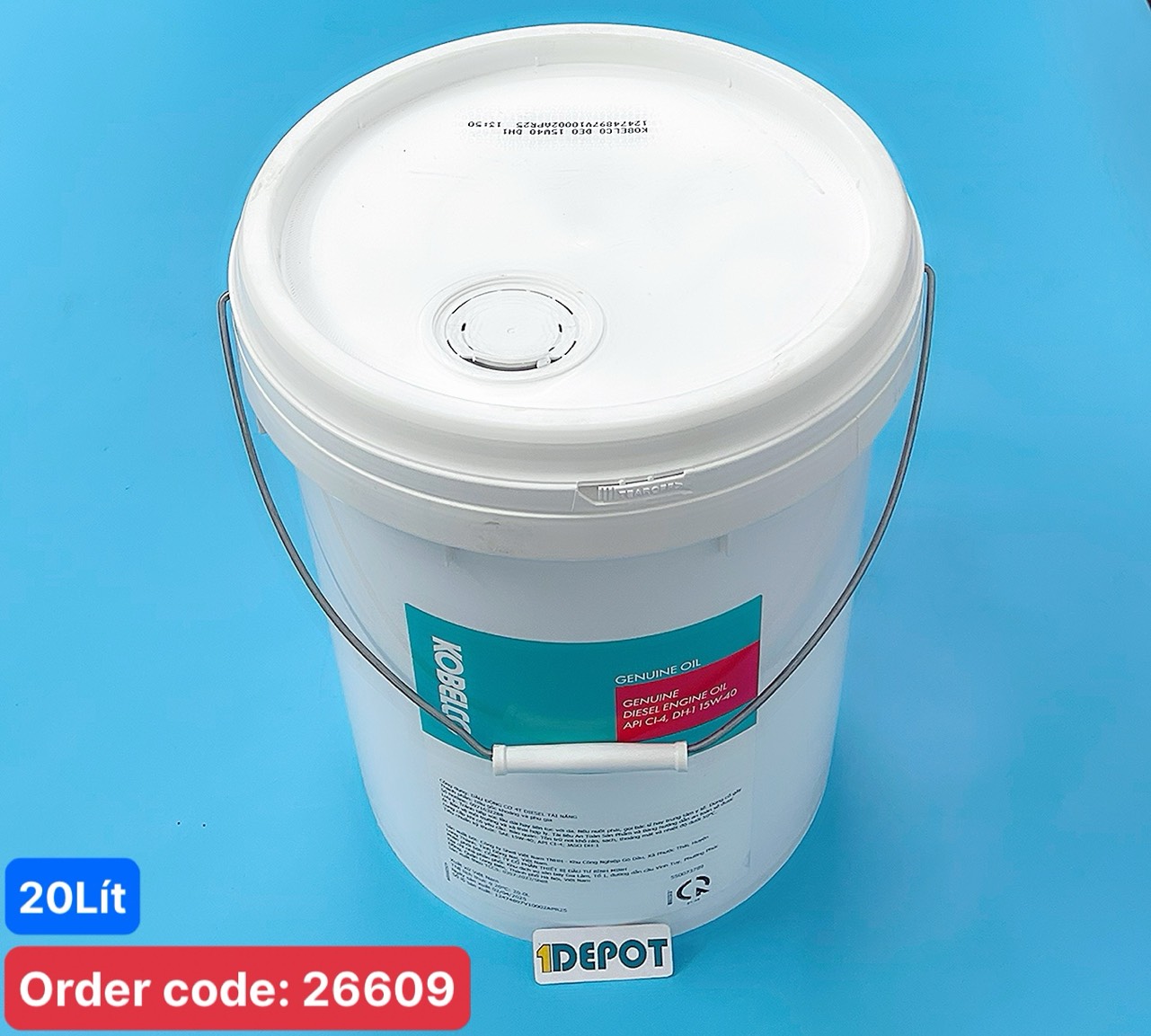 Dầu động cơ 15W40 Kobelco, 20L/thùng