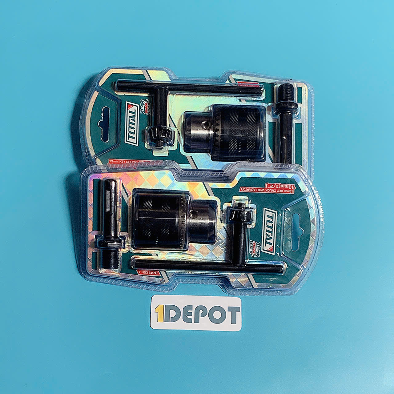 Đầu kẹp mũi khoan 1.5-13mm 1 / 2-20UNF kèm đầu nối 13mm Total TAC451301.1