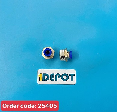 Đầu nối ren ngoài 21 ra ống 8mm