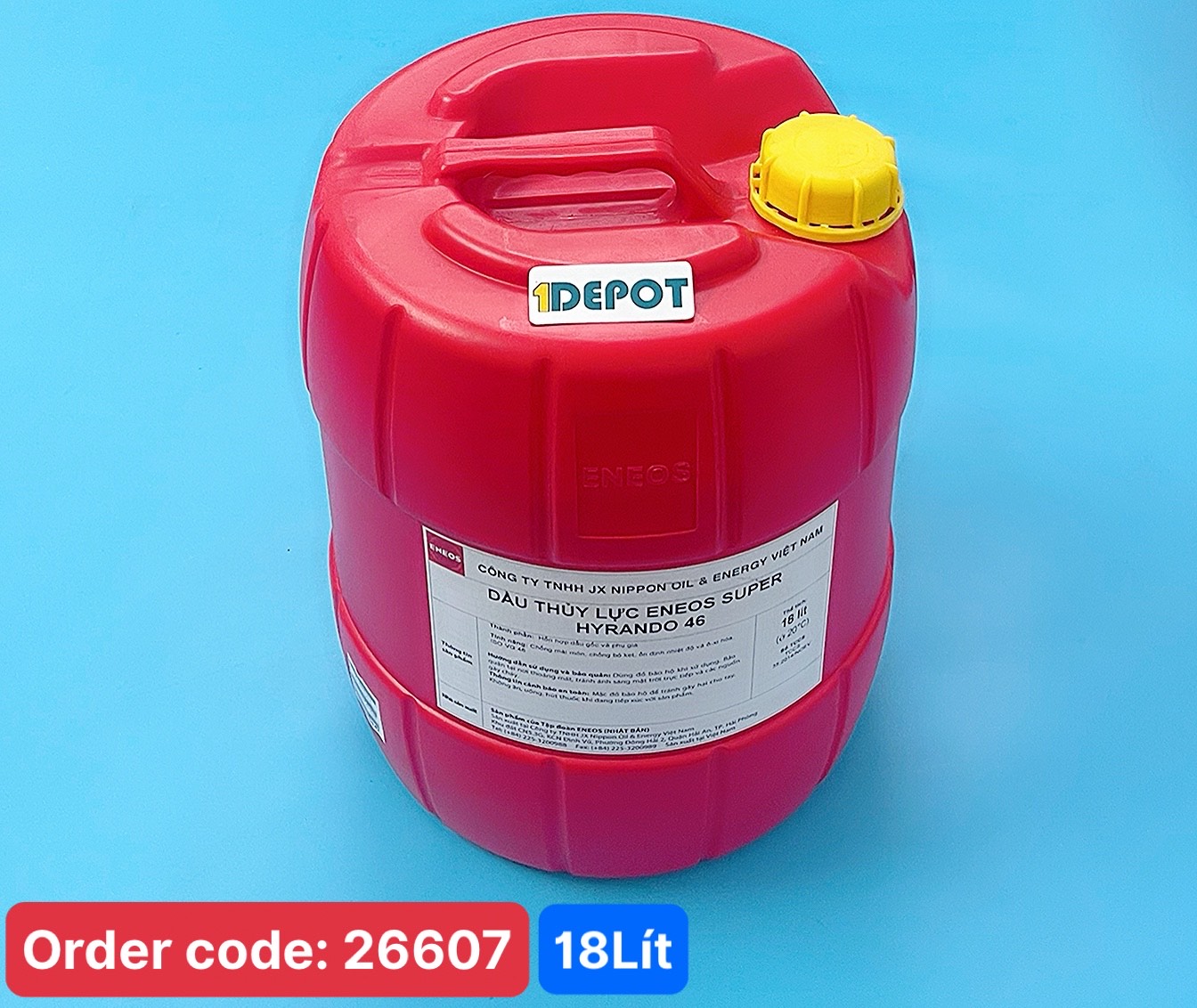 Dầu thủy lực Eneos Super Hyrando 46, 18L/thùng