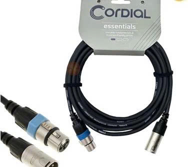 Dây Cáp Micro CCM-2.5FM Cordial, dây có 2 đầu Canon XLR (đực và cái), dài 2.5m