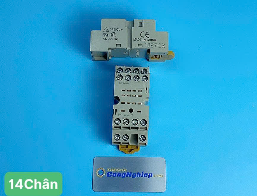 Đế cắm cho relay Omron PYF14A-N BY OMZ, Đế 14C dẹp nhỏ