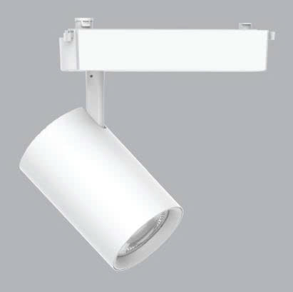 Đèn led chiếu điểm gắn thanh ray thân trắng 8W MPE TSLB-8V, ánh sáng vàng, kích thước Ø50x159mm, đóng gói 1 cái/hộp, 40 cái/thùng