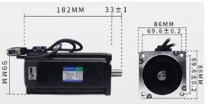 Động cơ bước 2 pha 86HSE12N,  1.8 độ/ 0.5A