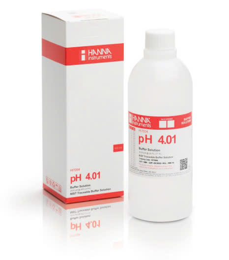 Dung dịch chuẩn đo pH 4.01 Hanna HI7004L, 500ml/chai