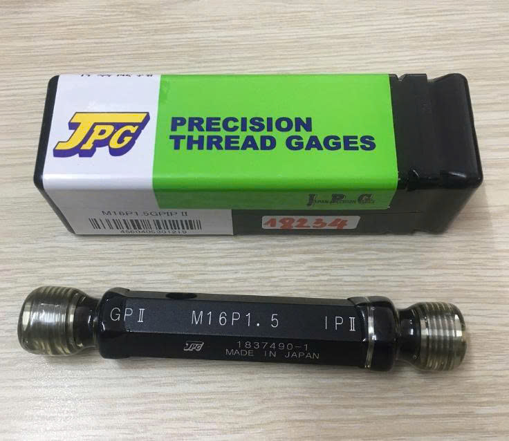 Dưỡng kiểm ren dạng trụ M16P1.5 GPIP II, gồm 2 đầu GO & NO GO, tiêu chuẩn JIS thương hiệu Sokuhansha ( giao ngẫu nhiên SHS hoặc JPG )