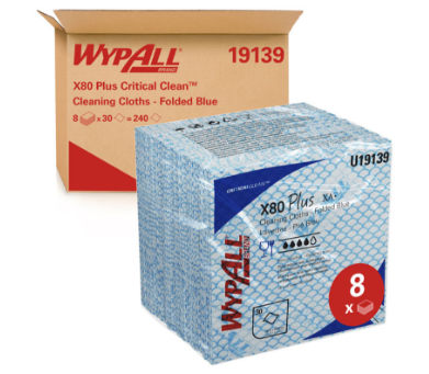 Giấy thấm dầu Kimberly-Clark WYPALL X80 PLUS 19139 , 33.5x34.5cm, 30 tờ/gói