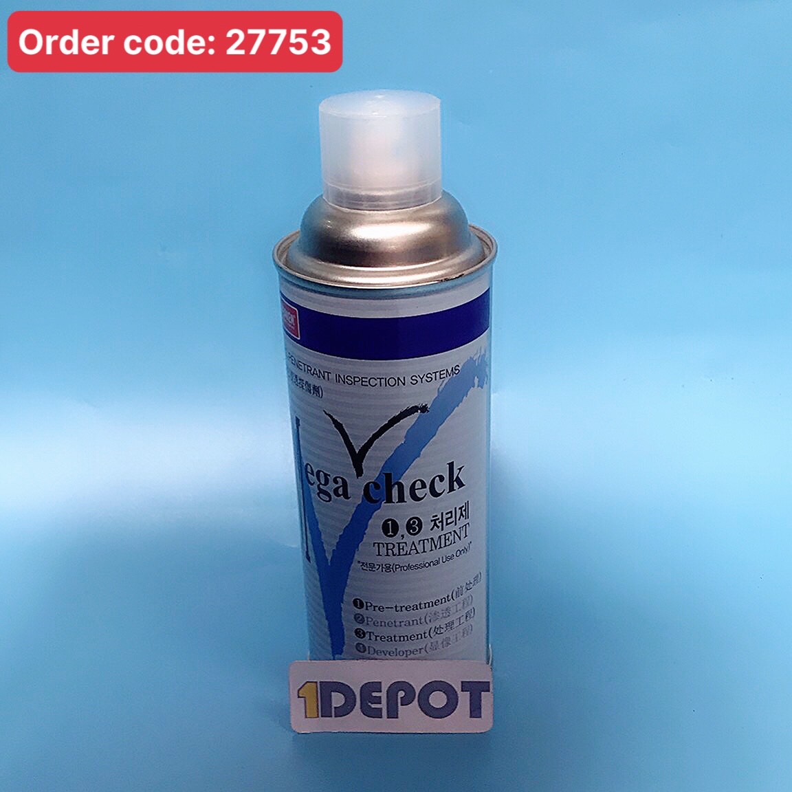 Hóa chất tẩy rửa bề mặt mối hàn Nabakem Megacheck Treatment, 450ml - 20 chai/thùng