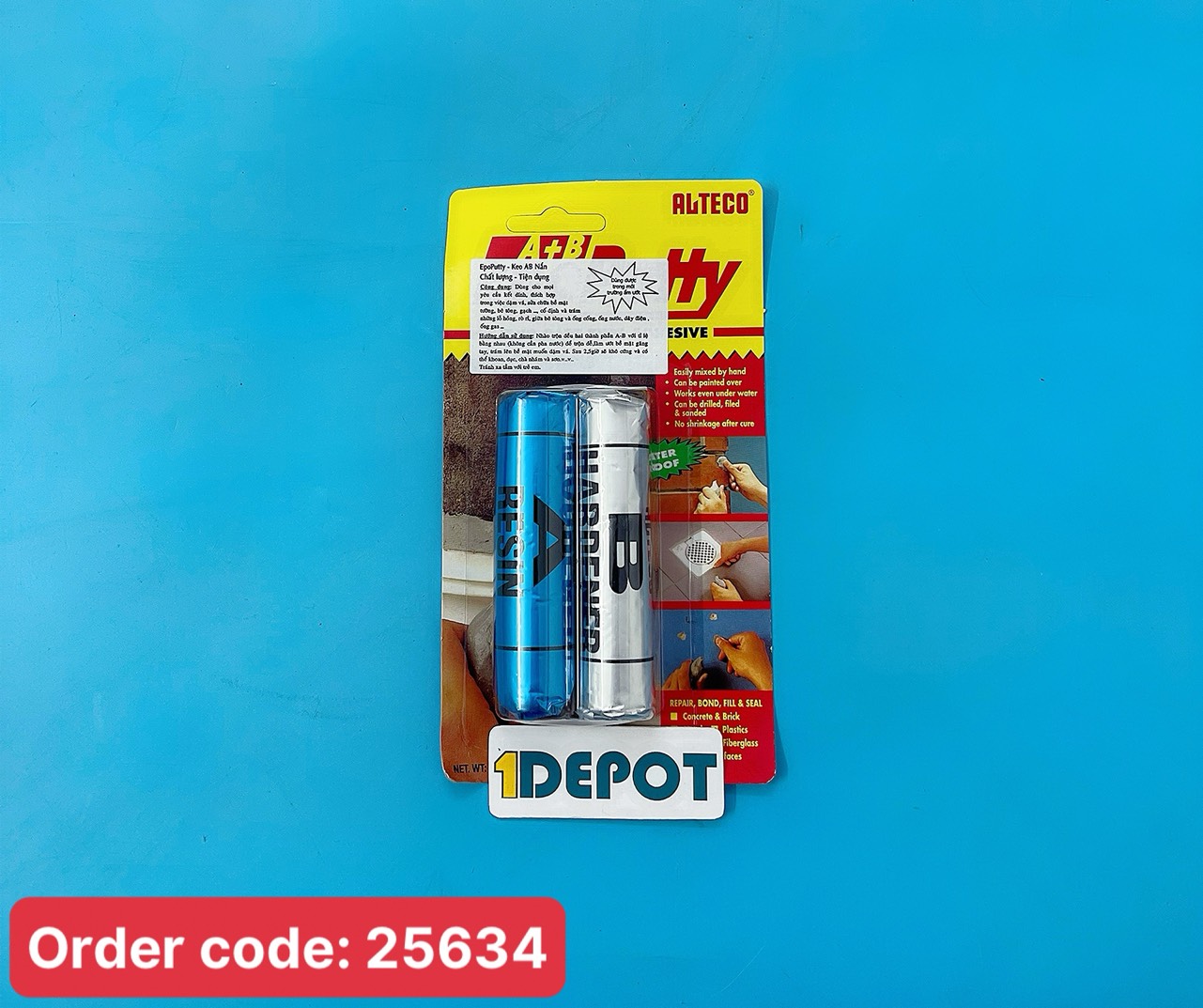 Keo AB dạng nắn Epoputty Alteco Indonesia 100g