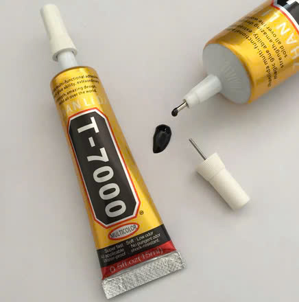 Keo dán điện thoại T7000, 15ml, màu đen