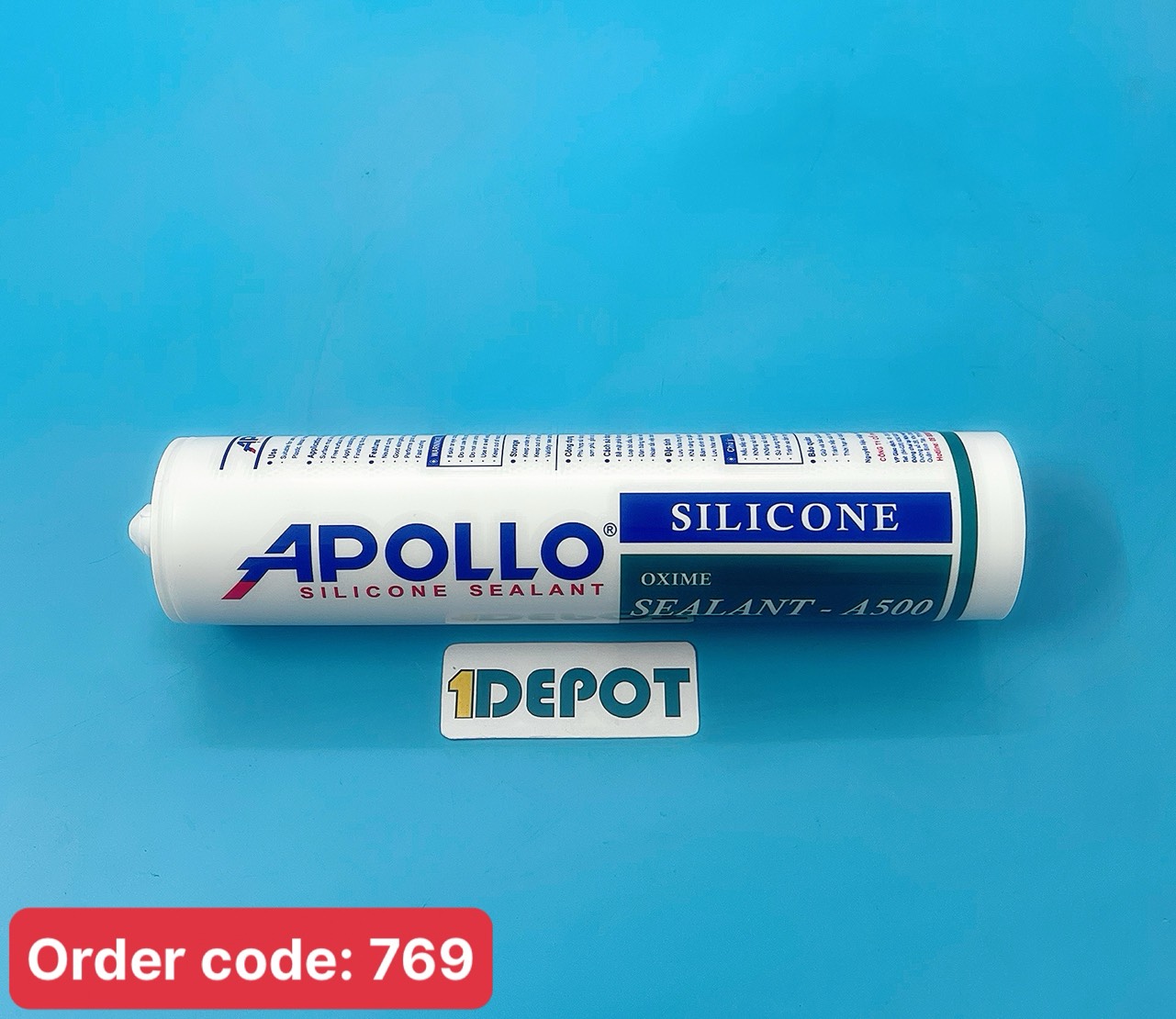 Keo silicone Apollo A500 300ml màu đen