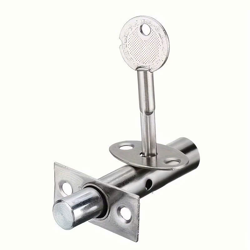 Khóa cửa vô hình inox, lõi khóa 50mm, chìa 80mm