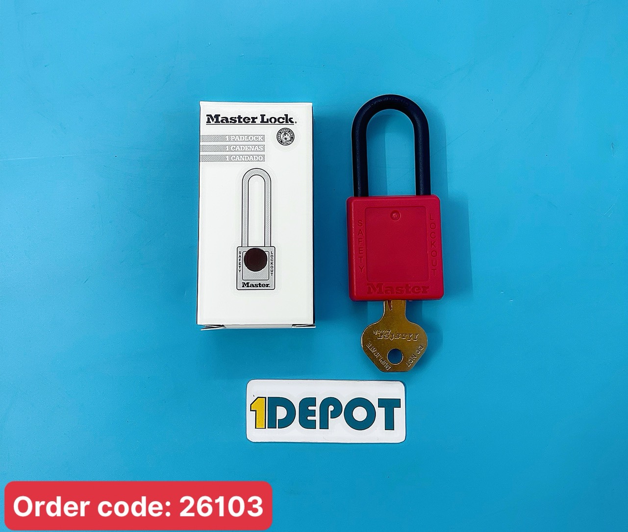 Khóa móc an toàn không dẫn điện Master Lock 406RED
