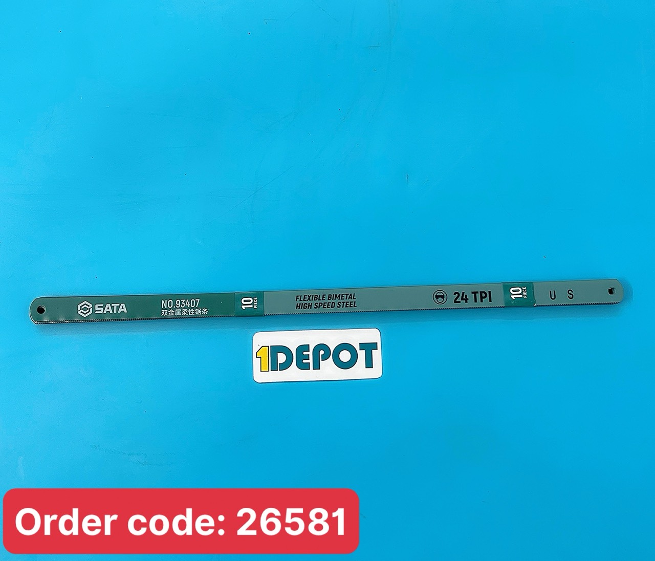 Lưỡi cưa sắt 300mm/12inch Sata 93407, 24 răng cưa
