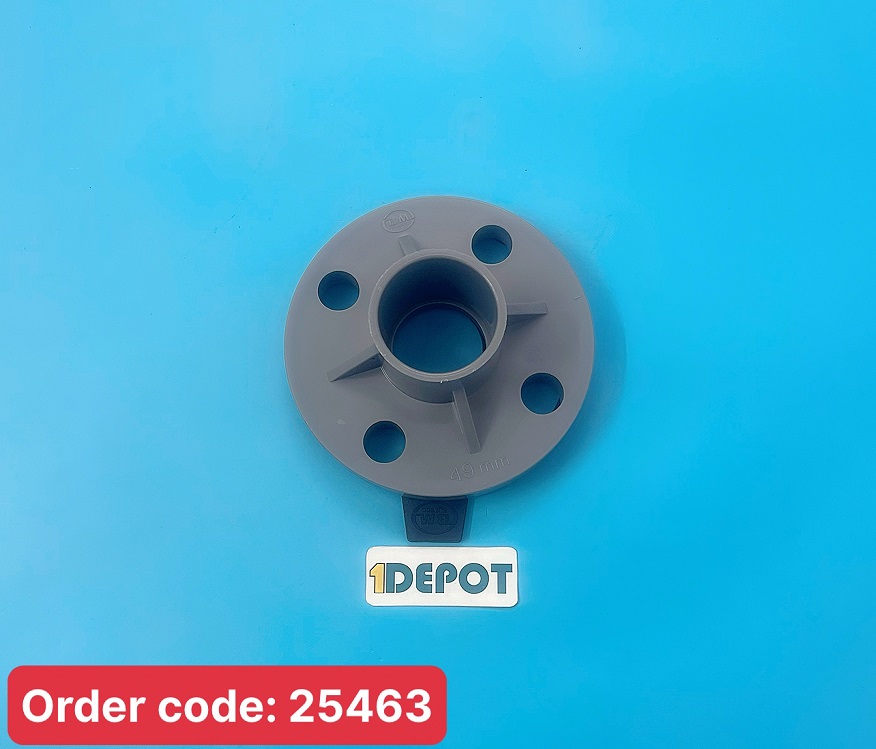 Mặt bích đơn kèm gioăng PVC Ø49 D Nhựa Bình Minh