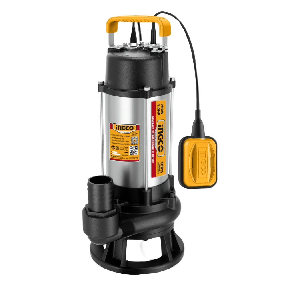 Máy bơm chìm nước thải INGCO SPDS75068 vỏ inox 750W (1.0HP)