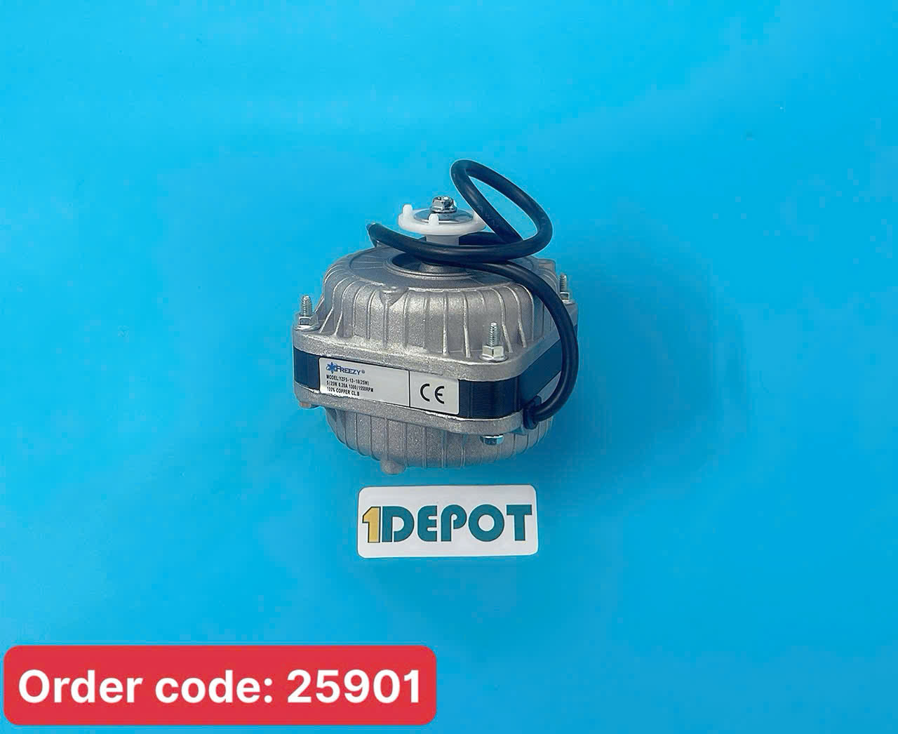 Motor quạt giải nhiệt dàn nòng Freezy YZF5-13-18, 25W - 220V (có dây đồng)