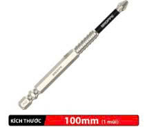 Mũi vít bake PH2 chống trượt BROPPE 100mm, chất liệu thép hợp kim S2