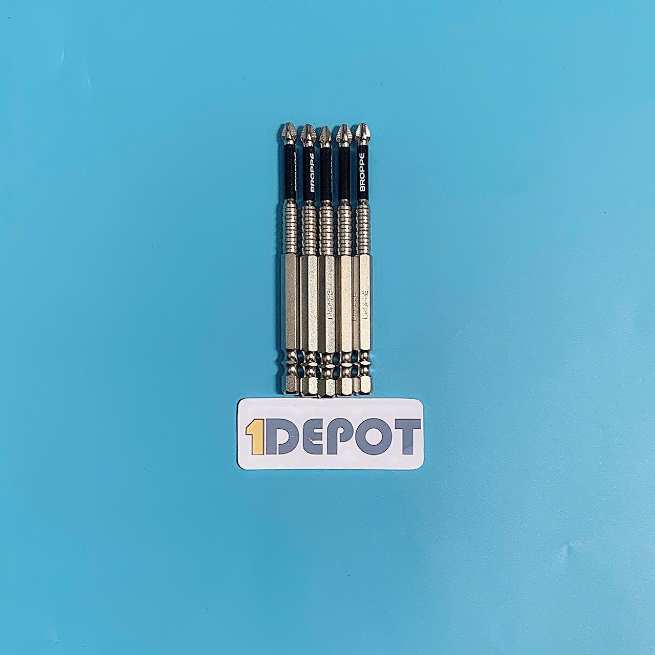 Mũi vít bake PH2 chống trượt BROPPE 100mm, chất liệu thép hợp kim S2