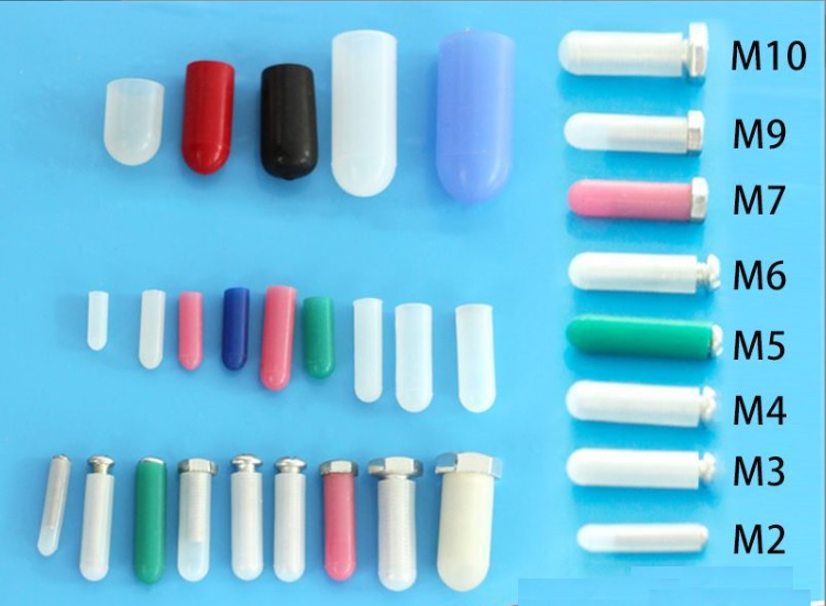 Nắp silicone chụp đầu ren phi 6, màu trắng(500 cái/ gói)