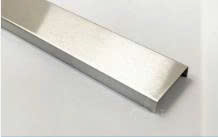 Nẹp U Inox 304 U20x7x20x0.6x1410mm màu trắng xước