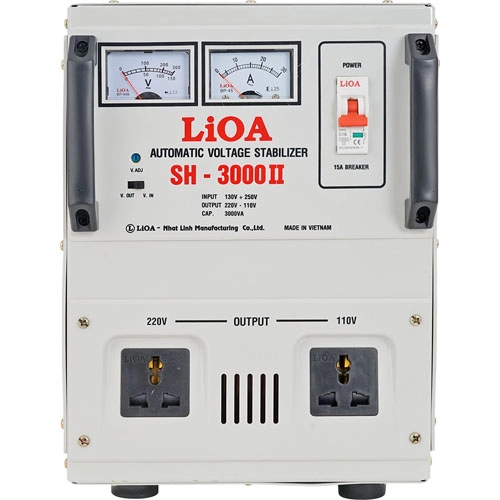 Ổn Áp LiOA 1 Pha mã SH-3000II 3kVA 3000VA. (130V-250V)