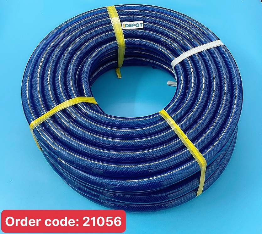 Ống nhựa pvc lưới mềm ø27mm màu xanh dương, cuộn 45m, 10kg/ cuộn,