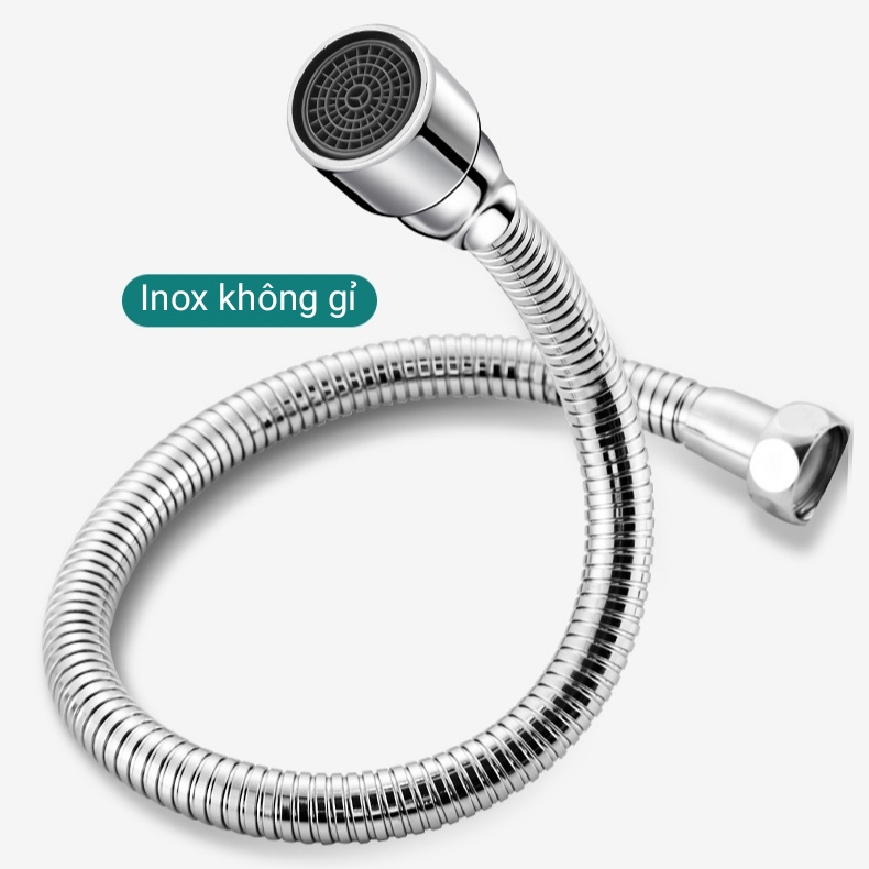 Ống nối dài gắn vòi nước  dài 20cm, inox 201