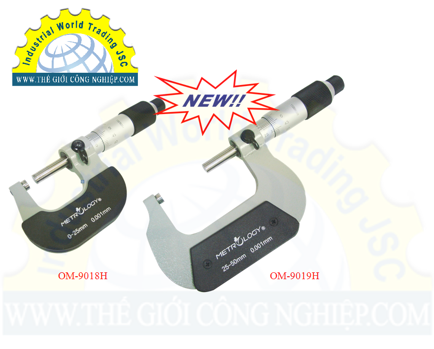 Panme cơ đo ngoài Metrology OM-9019H 25-50mm