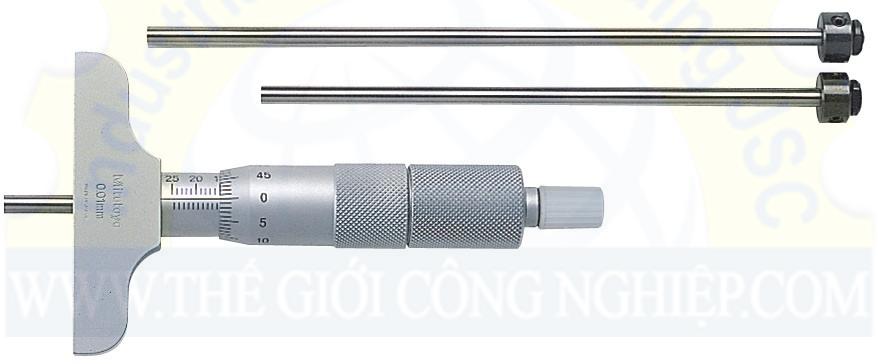 Panme cơ khí đo sâu Mitutoyo 129-152, 0-300mm/0.01mm (Đế đo 63.5mm)