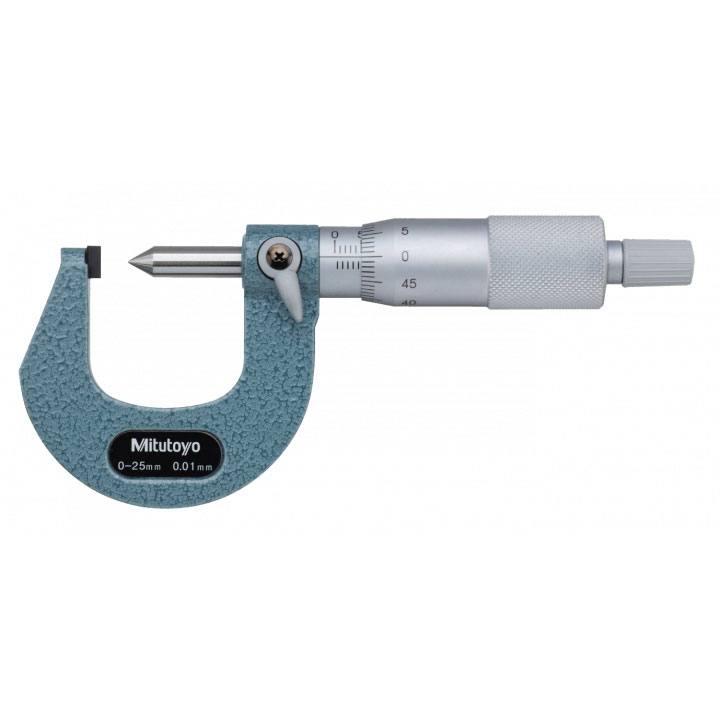 Panme đo ngoài cơ khí đo chiều cao mép gấp Mitutoyo 112-401, 0-25mm/0.01mm