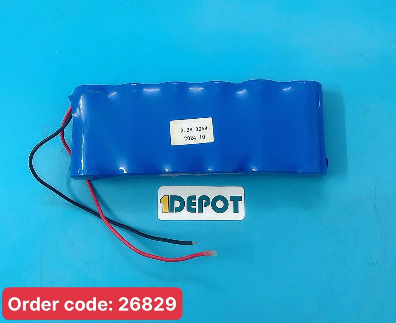 Pin khối thay thế cho đèn năng lượng mặt trời, Pin lithium 32700 dung lượng lớn 30000mAh, (gồm 6 cell pin 32650)