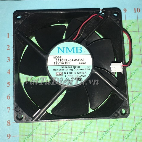 Quạt tản nhiệt 12V 0.38A 80x80x25mm NMB 3110KL-04W-B79