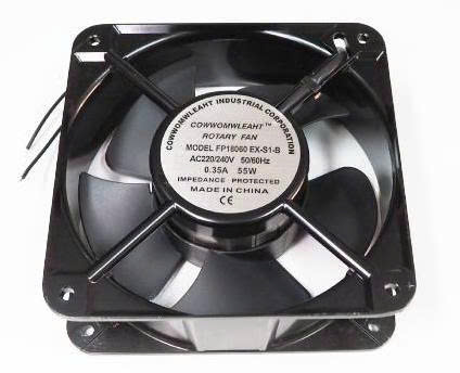 Quạt tản nhiệt COMMONWEALTH FP-18060EX-S1-B, 220V, 45W, 180x180x60mm, dòng điện 0,28A, kết nối dây dẫn 2 sợi