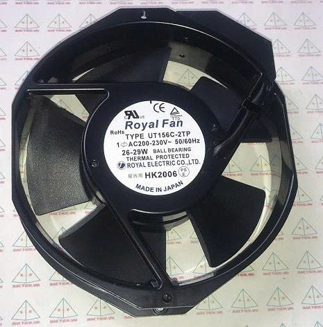 Quạt tản nhiệt Royal Fan UT156C-2TP, 220V, 29W, 172x150x38mm